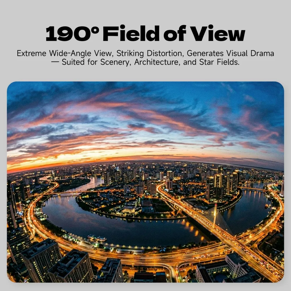 브라이트인 스타 와이드 190 °   미러리스 카메라용 어안렌즈 7.5mm F2.8 APS-C 수동 초점 렌즈 IV 울트라