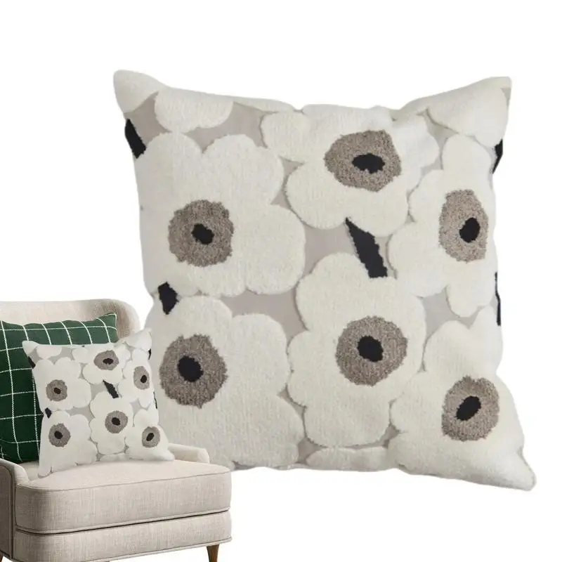 

Boho Pillow Cover Geometric Pillowcase 18 X 18 Inches Boho Plush Square Decorative Throw Pillow Cushion Covers For Sofa Couch