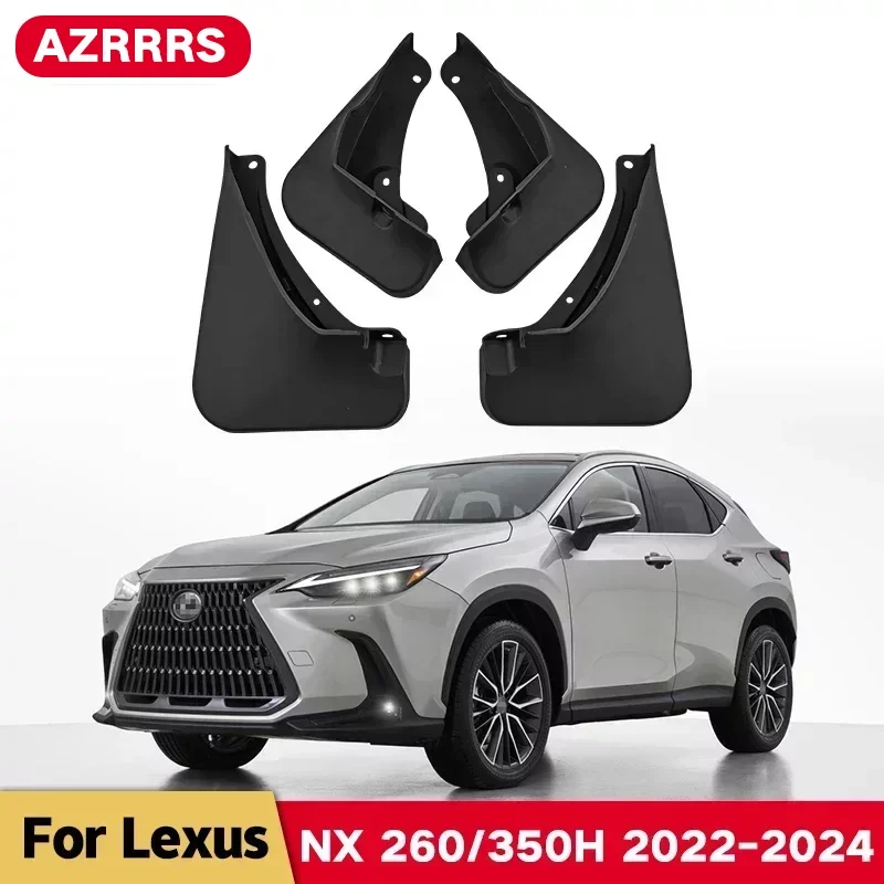 

Car Fender Mud Flaps For Lexus NX NX260 NX350h 2022 2023 2024 Splash Guards MudFlaps Front Rear Mudguards Auto Accessories