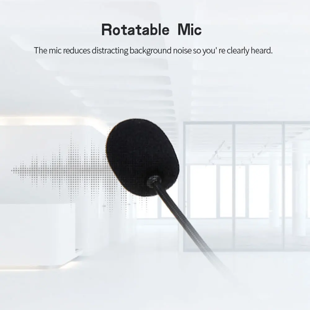 Noise Cancelling Computer Headset - 35mmUSB Wired Stereo for Video Conferencing and Chatting