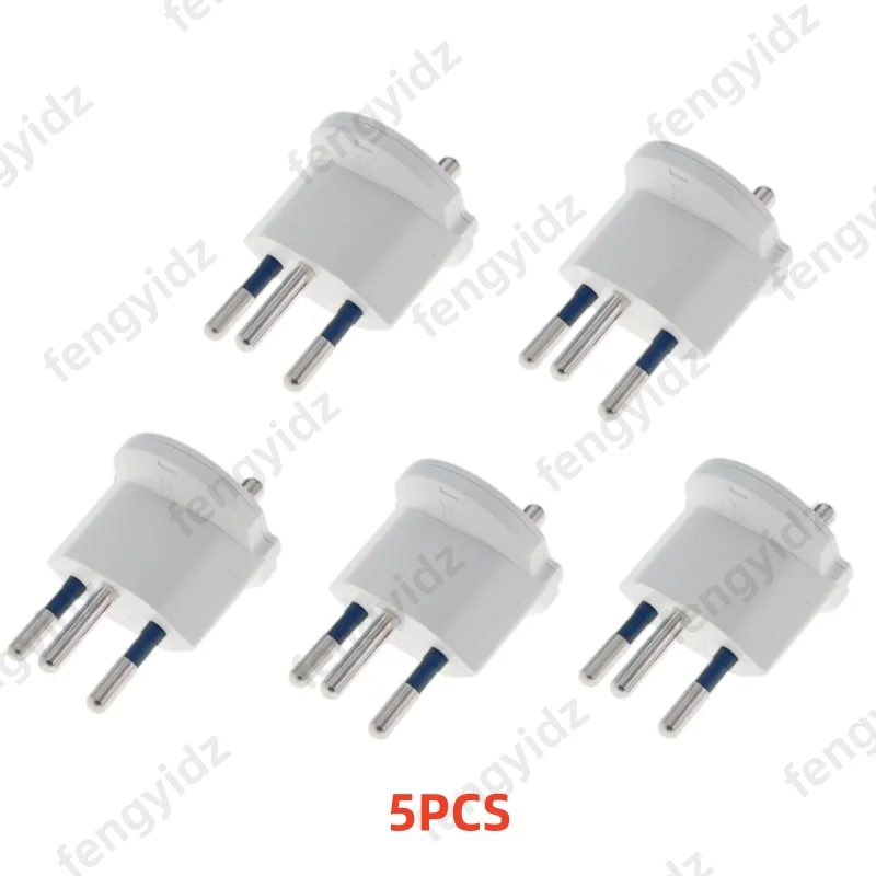 European to Swiss Travel Power Adapter, 3-Pin, 10A 250V