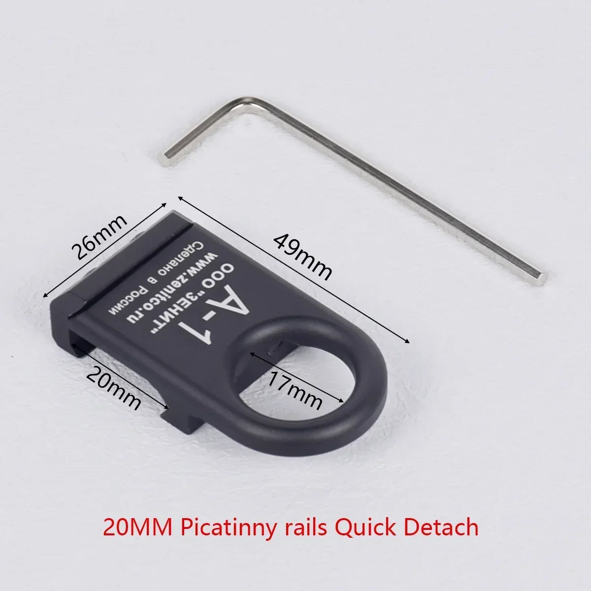 Sling Swivel Adapter Rifle Scope Mount Picatinny Rail Accessories Tactical RSA GBB Buckle QD Swivel Sling