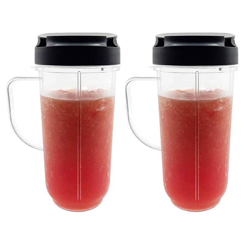 Blender 22Oz Mugs With Flip Top To Go Lids Replacement Parts Compatible