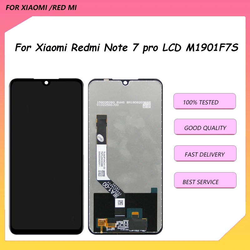 6.3 "Per Xiaomi Redmi Note 7 Pro Display Lcd Sostituzione Touch Screen Per Display Lcd Redmi Note 7 Pro