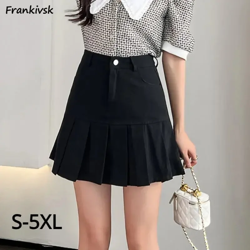 

Pleated Skirts Women Slim Summer Hot Party Schoolgirls Clothing High Waist Mini Y2k Korean Fashion All-match Popular Streetwear