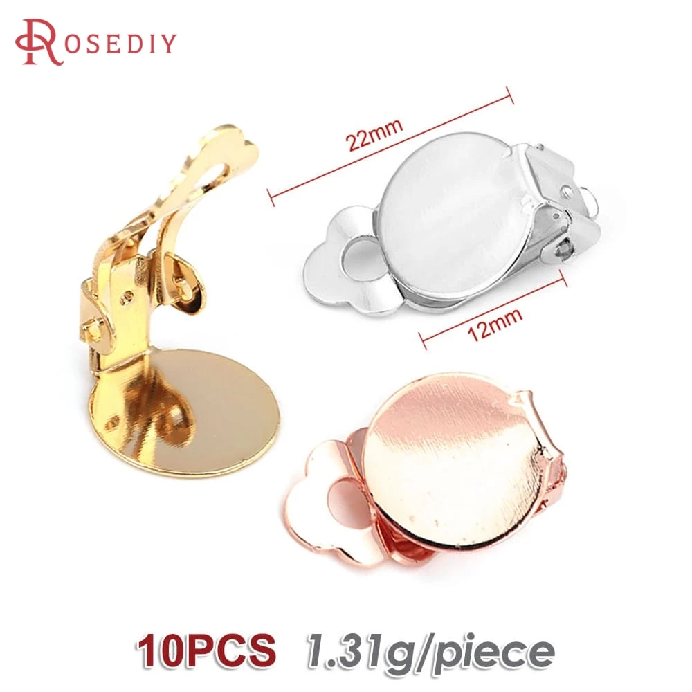 Elegant 18K Gold-Toned Brass Flat Stick Earrings