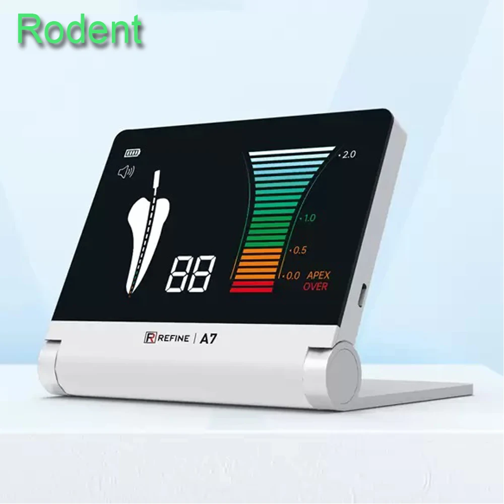 

Professional Dental Apex Locator A7 Foldable Screen 2 in 1 Root Canal Length Measuring Instrument Type C Connector