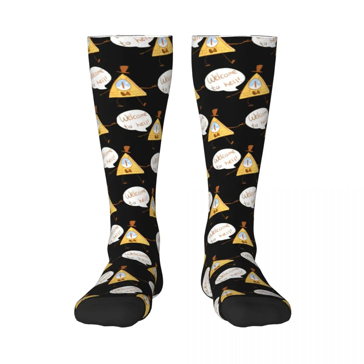 

Adult Stockings Welcome Hell 3 High elasticity Humor Graphic Funny Cute style Compression Socks