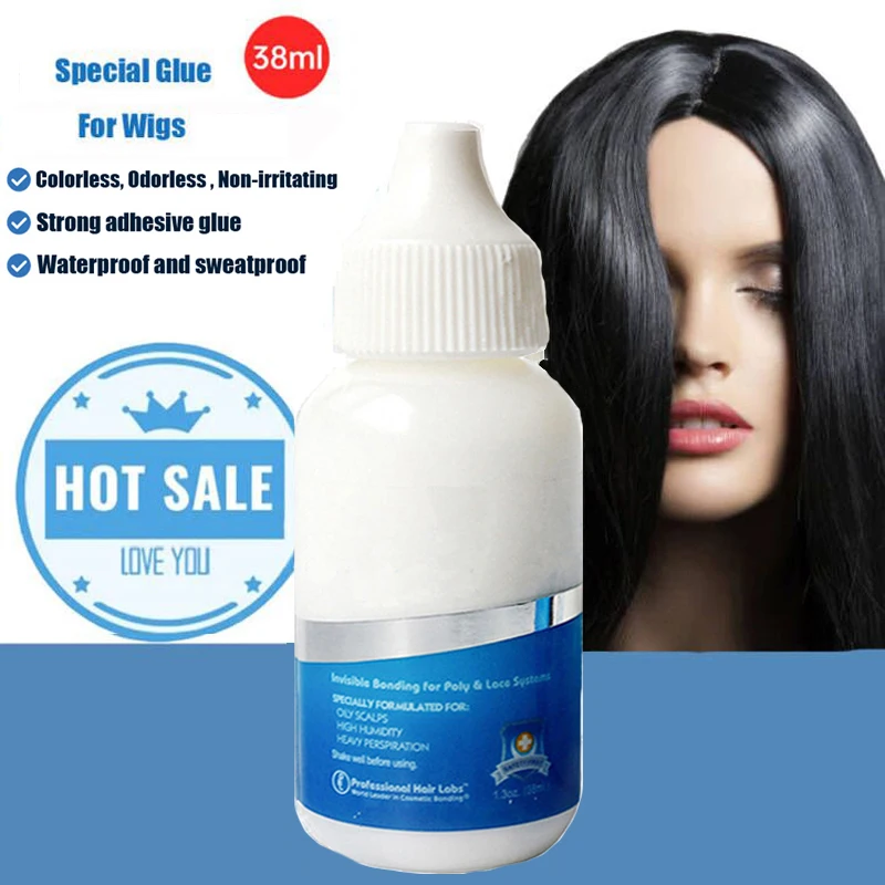 Waterproof Glue For Hair Wig For Lace Wig/Toupee 38ML Super Bonding Adhesive Glue 30ML Remover 75g Wax Stick