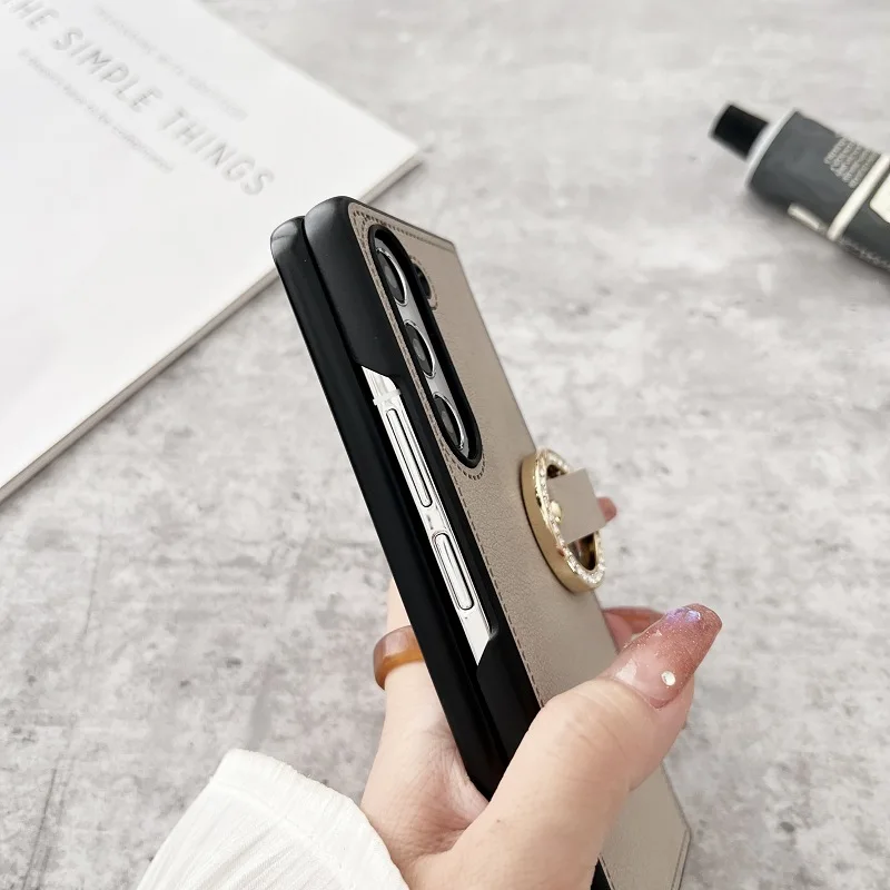 Case with Jewelled Ring For Samsung Galaxy Z Fold6 Z Fold 5  Z Fold 4 3 2 Case Shockproof Shell For Fold 2 Back Cover z축소 6 케이스_voghion.com