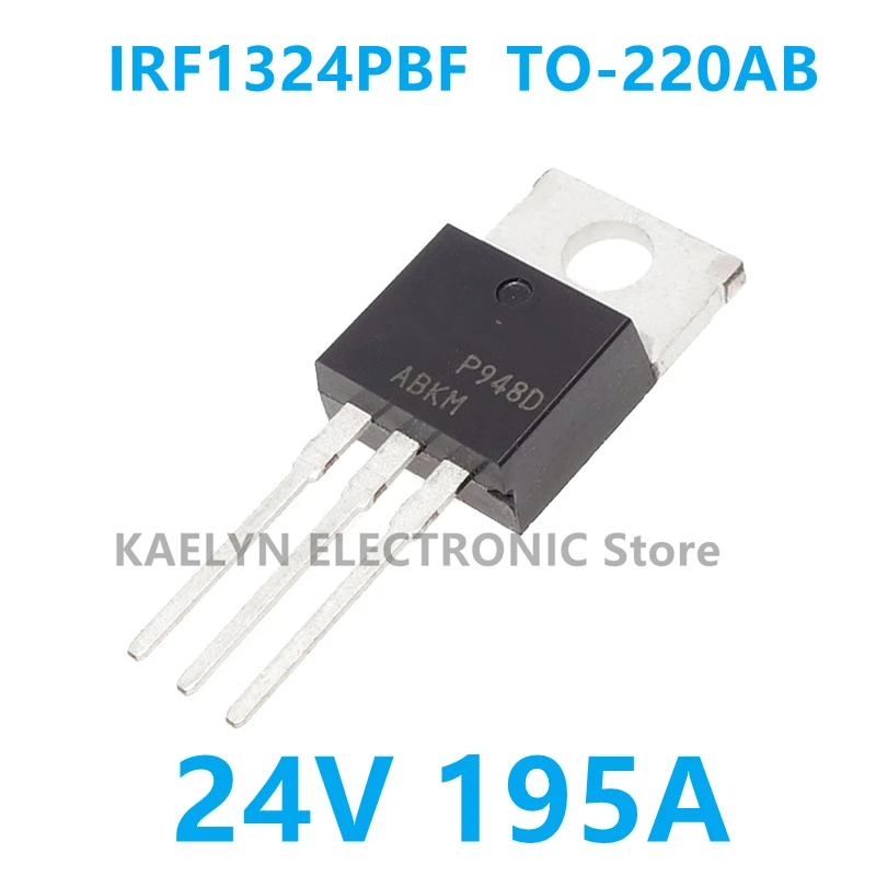 

10PCS/LOT IRF1324PBF IRF1324 Discrete Semiconductor Transistors MOSFETs N-Channel 24V 195A 300W Through Hole TO-220AB