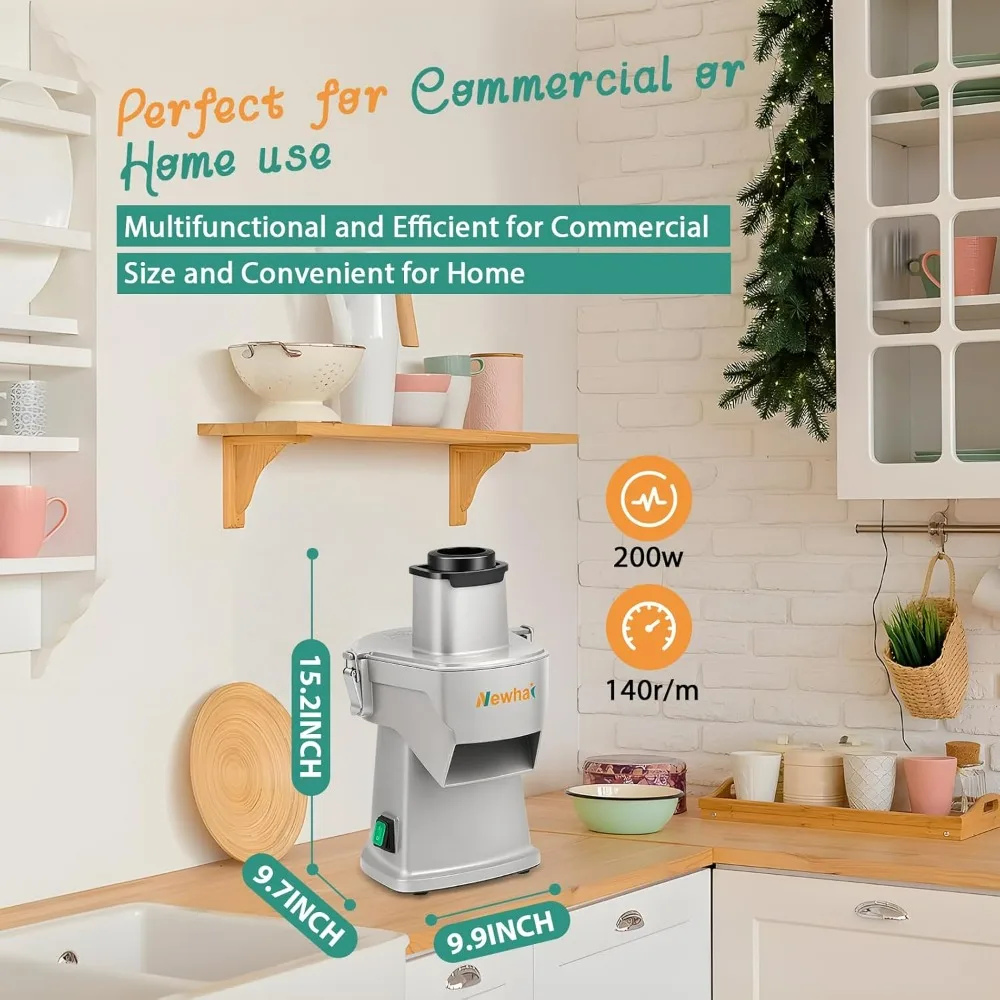 All-in-One Commercial Grade Vegetable Chopper: Automatic Dicer, Slicer, Shredder, and Strip Cutter for Various Vegetables Includ