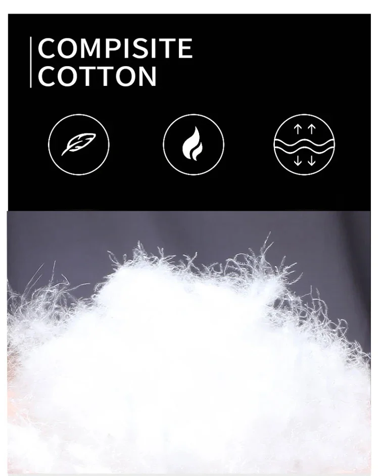 Description Picture 6 of itemWinter Warm Parkas Men Trend Thicken White Duck Down Jacket Stand Collar Loose Oversize Street Style Fashion Brand