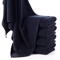 Black Bath Towel Thick Large Soft Cotton Face Hand Shower Towels for Adults Kids Home Bathroom Spa toalla 34*74cm/70*140cm 5