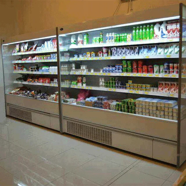 Vertical Upright Open Front Display Refrigerator Yogurt Fresh Food Display Chiller Open Display Cooler - Image 4