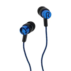 Premium Wired In - Ear Stereo Earbuds with In - Line Mic and Hands - Free Control (Blue)