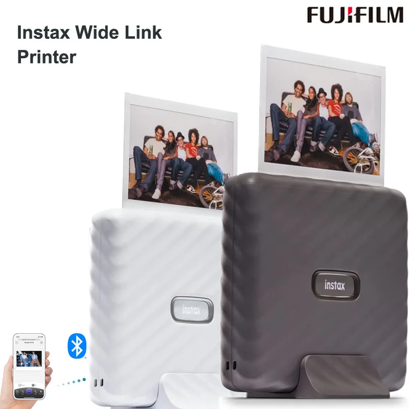 Fujifilm Instax Link Wide Printer One-Time Imaging Wide Stampante Per Telefoni Cellulari E Instax Film White Edge Wide Film Photo Paper