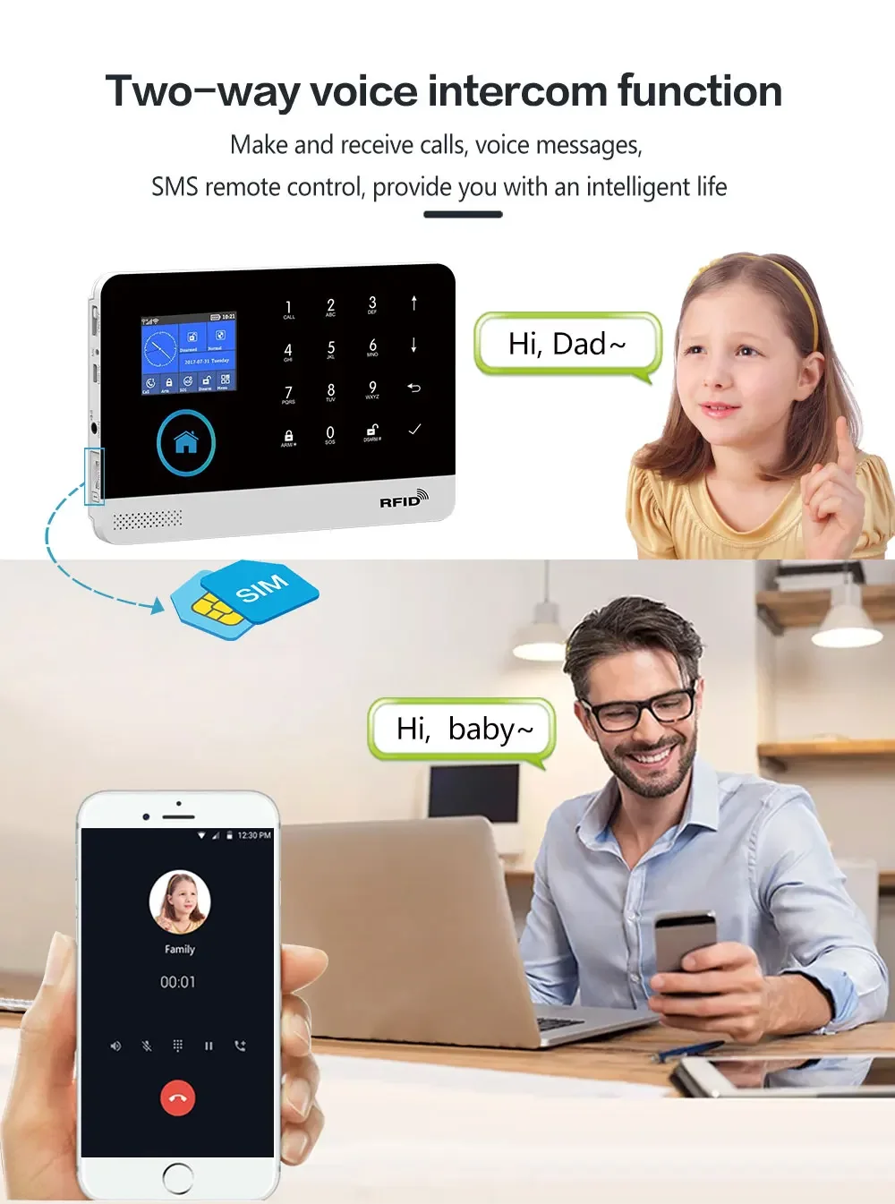 PGST-103 4G Home WiFi Intelligent Alarm System, Home Wireless Security Device, Controlled by Smart Life Application, tuya，Workin 5