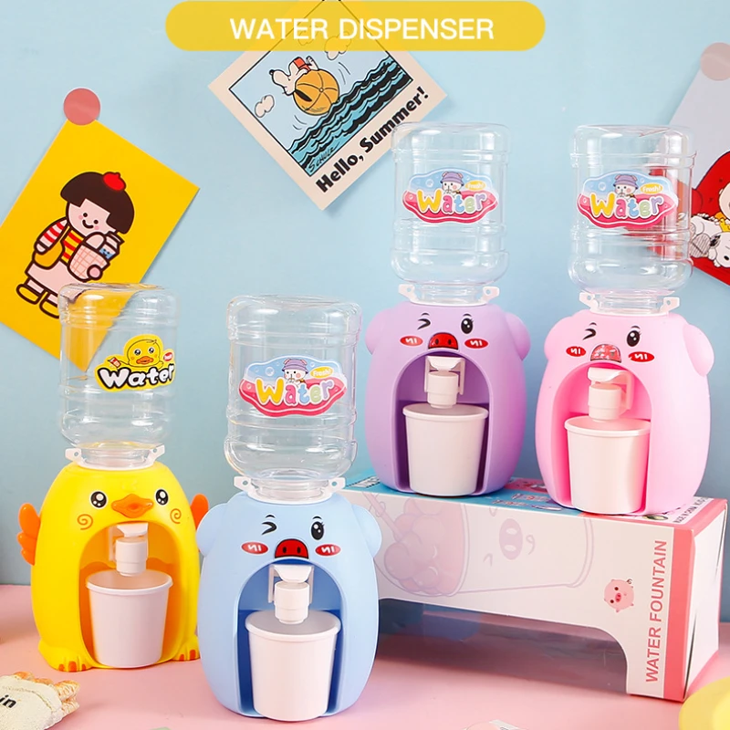 

Mini Play House Cartoon Water Dispenser Rotatable and Detachable Cartoon Children's Beverage Machine Interactive Kids Toys