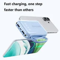 VIVO 500000mAh Mini Power Bank, charge super rapide, 4 câbles intégrés, affichage numérique, Powerbank pour iPhone Samsung Huawei 2