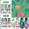 Biutee Nail Stamping Plates Template Tiger Zebra Leopard Print Animal Image Stainless Steel Stencil Nail Art Template Texture 5