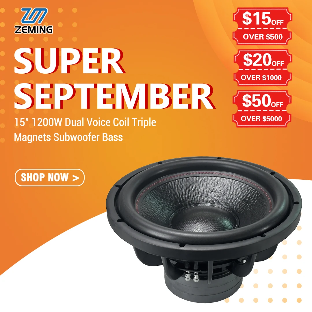트리플 마그넷 15인치 서브우퍼 박스 PA 서브우퍼 스피커 서브우퍼 1500W RMS