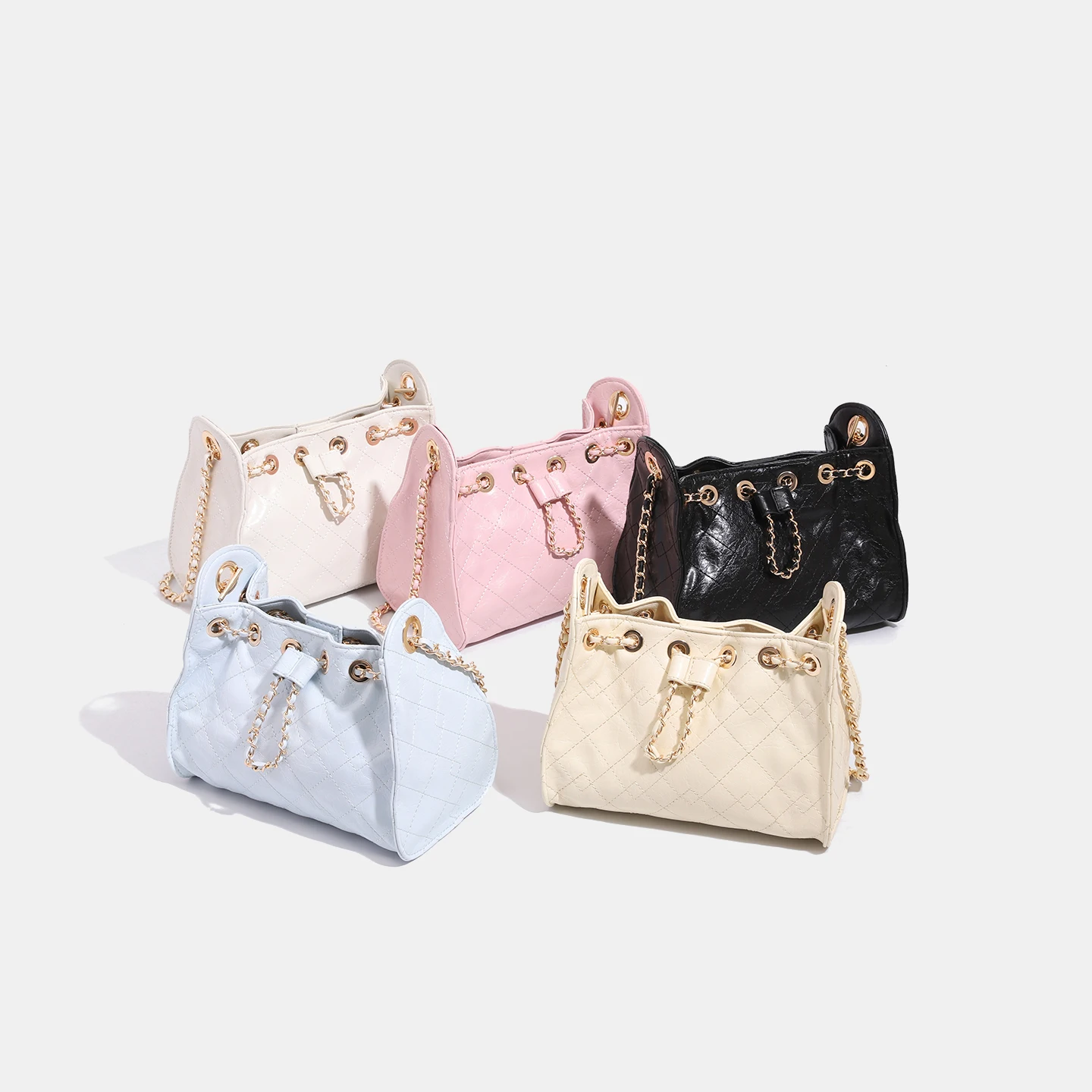 Ladies Large-Capacity Multi-Functional PU Leather Crossbody Bag Durable Commuting Single-Shoulder Handbag