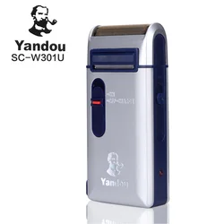 Yandou Men's Rechargeable Electric Shaver, Silver, Long Life, Side Trimmer, Men's Beard Trimmer Tool Wholesale