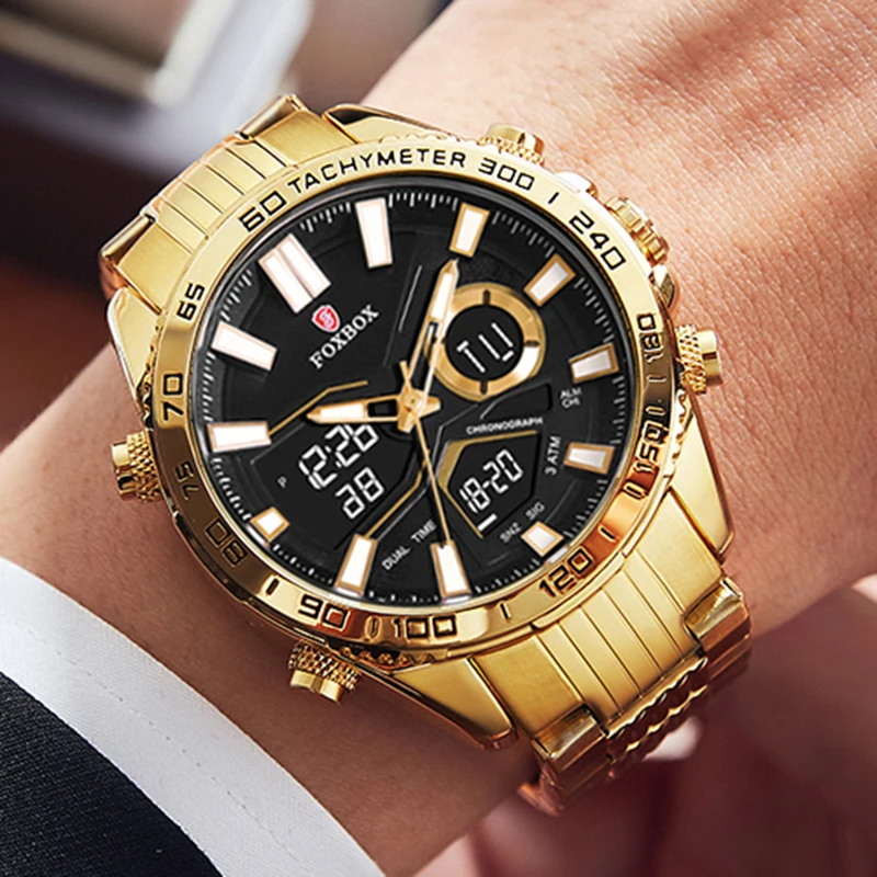 LIGE Men Quartz Watch Luxury Sports Waterproof Chronograph Luminous Date Man Wristwatch Business Big  Men's Watches Clock