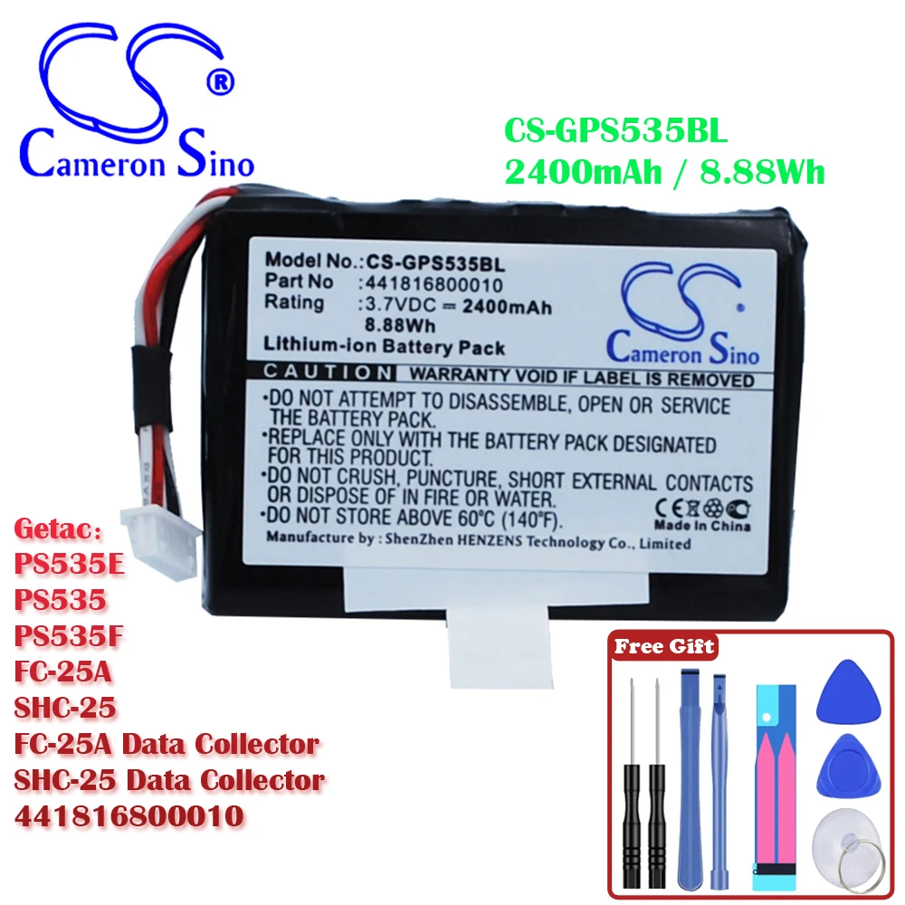 Scanner Di Codici A Barre 2400Mah / 8.88Wh Batteria Per Getac 441816800010 Ps535E Ps535 Ps535F Fc-25A Shc-25 Fc-25A Raccoglitore Di Dati