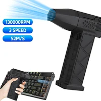 Mini Turbo Jet Fan 130000RPM Electric Air Blower Handheld Duct Fan Violent Fan for Computer Keyboard Outdoors Car Home 2