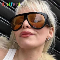 Lunettes de soleil aviateur surdimensionnées 2025 pour femmes et hommes – Protection UV, monture épaisse, style unique, lunettes de créateur de luxe 2