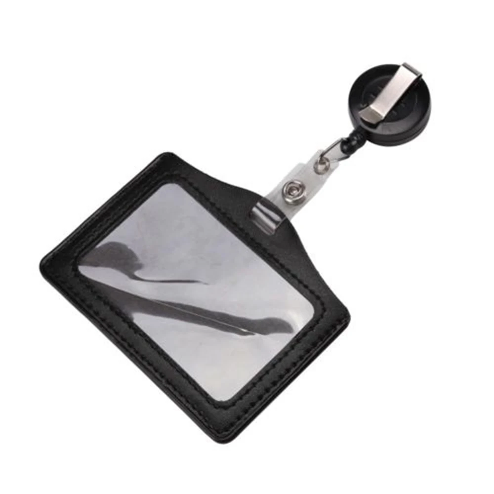 

Id Card Holder Badge Reel Oyster Security Retractable Photo Identity Pass Badge Holder & Accessories