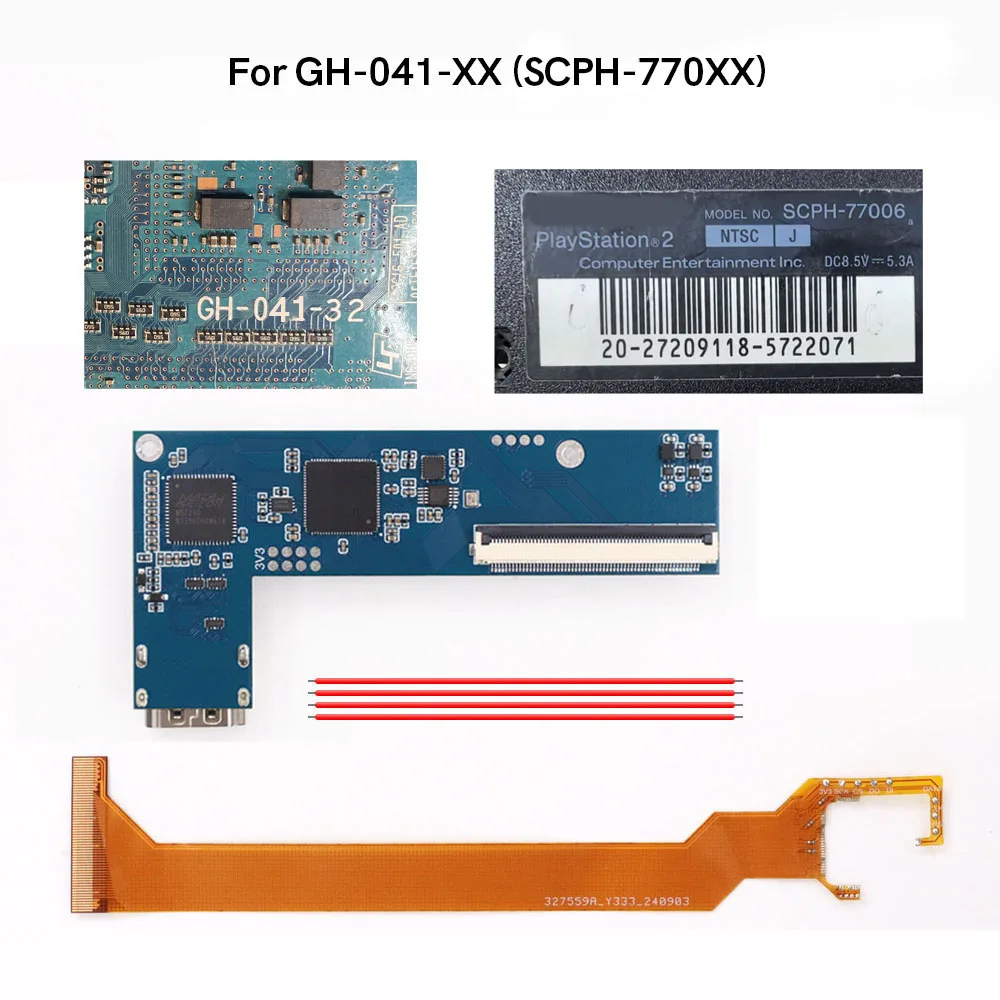 Hispeedido PS2 スリム デジタル HDMI 互換 MOD キット