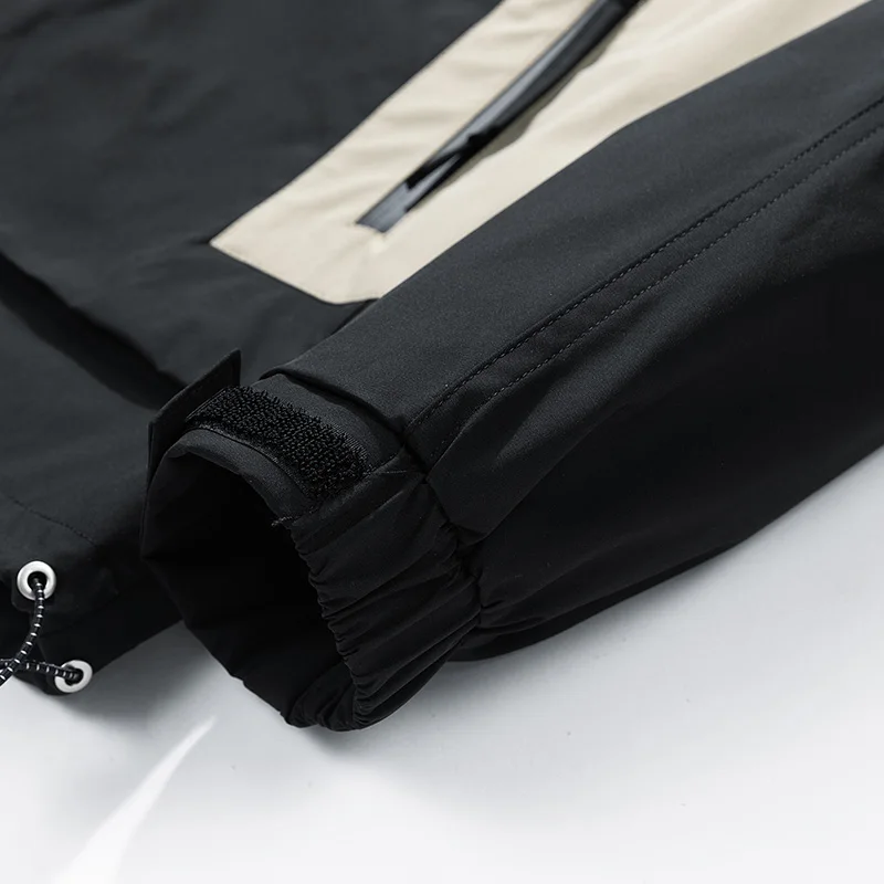 Männer Jacke Mäntel Wind breaker Trench Overs ize 6xl 7xl 8xl plus Größe Kapuze wasserdicht schwarz Bomber Camping lose dünne Soft shell – Detail 23