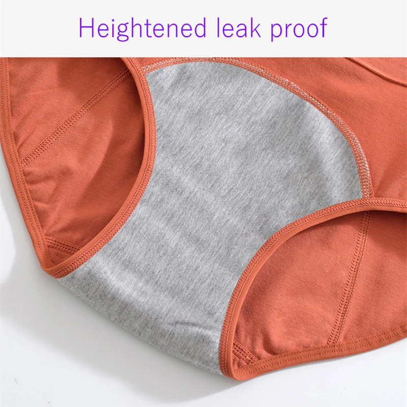 3pcs Menstrual Panties Women Cotton Period Underwear High Rise Leak Proof Physiological Briefs for Female Waterproof Underpants