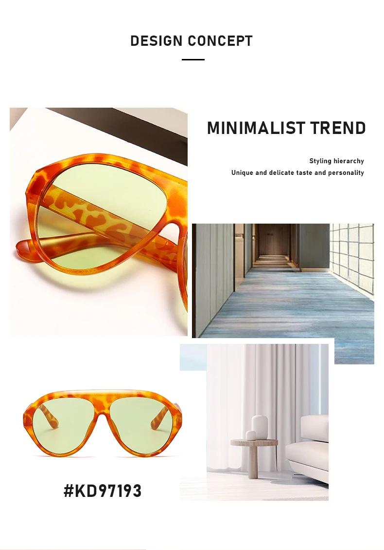 Modische Piloten-Sonnenbrille mit großem Rahmen, Sonnenschutz und Retro-UV-Schutzbrille 3084 – Detail 5