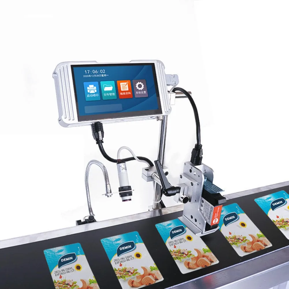 

Automatic Online TIJ Thermal Inkjet Coding Machine for Plastic Bags Bottle Logo Printer Date Batch Code Lot Number Printing