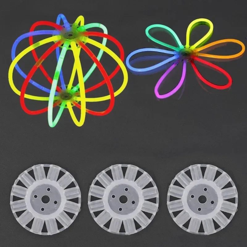 10/100 stücke Leuchtstab Anschlüsse Multi-form Formen Biegen Armbänder Halskette DIY Bunte Leuchtende Stick Party Liefert – Detail 11