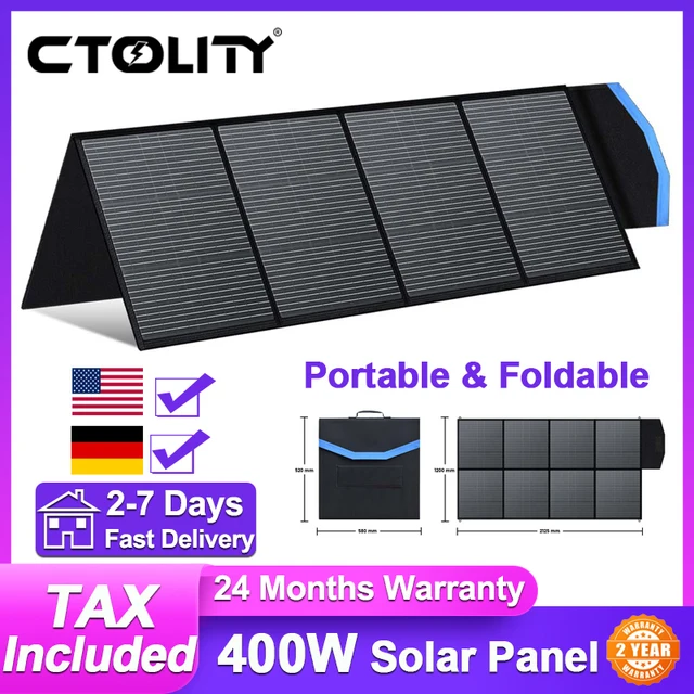 New 400W Foldable Solar Panel 40V Portable Solar Charger with MC-4 for Power Station Solar Generator Powerbank Camping Outdoor 1