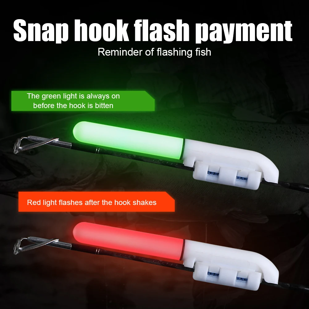1 Set Fishing Rod Alarm Light Detachable LED Fishing Rod Light Stick