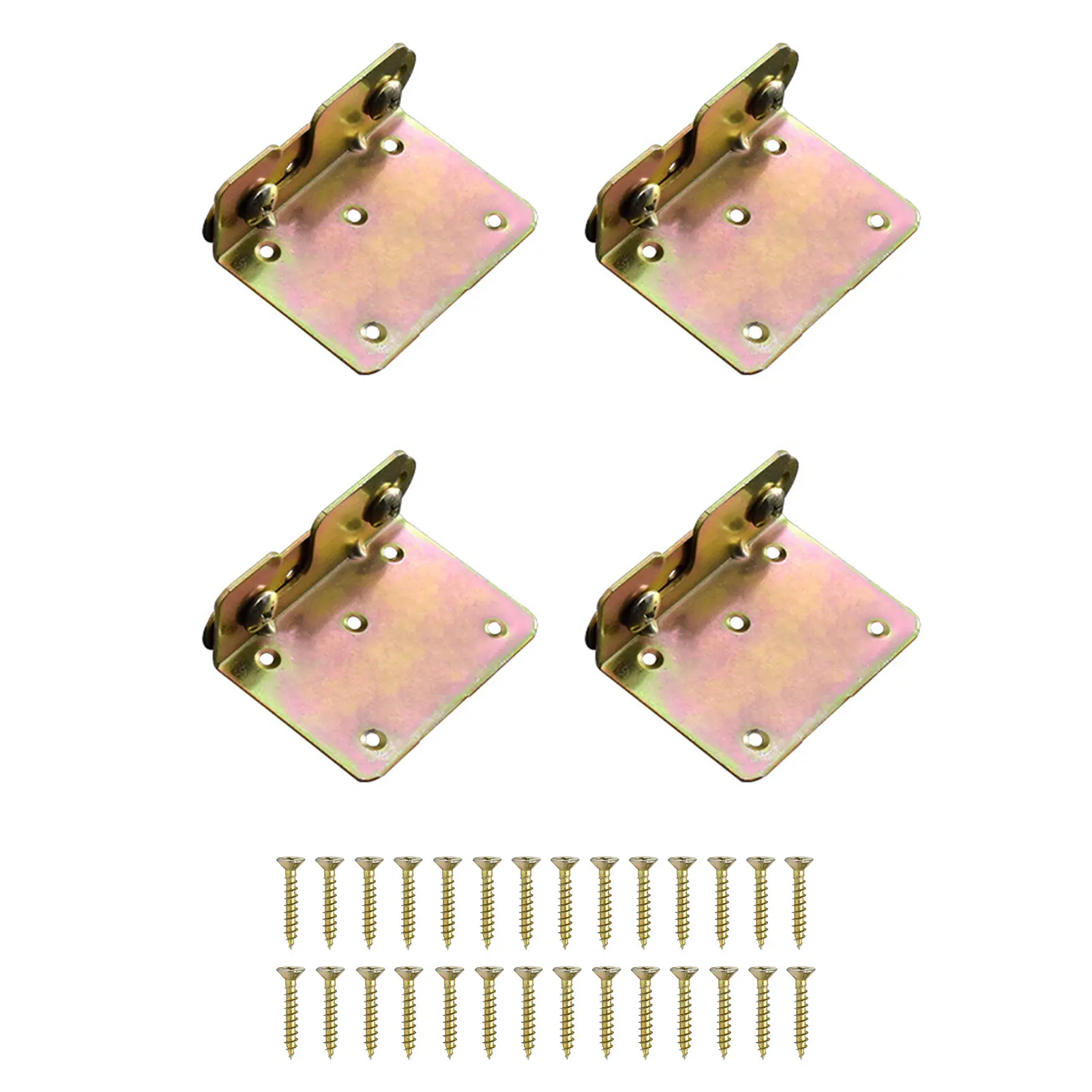 4pcs Headboard Easy Install Universal Hook Plate For Wooden Frame