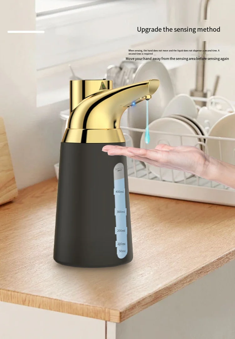 Automatic  Soap Dispenser For Kitchen Bathroom USB Rechargeable 4-speed Adjustable Smart Infrared Hand Sanitizer/Body Wash