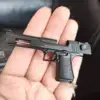 Alloy 1:4 Scale Desert Eagle Mini Pistol Model Keychain Mini Toy Gun Weapon Model Metal Keychain for Adult Kids Christmas Gift 3