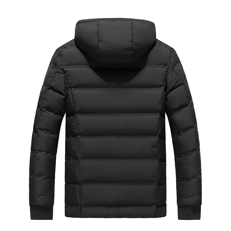 Overcoat Mens Thicken Jacket Casual Parka Male Hats 2024 Outwear Waterproof New Autumn Winter Thermal Homme Coats