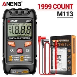 Intelligent Mini Digital Multimeter with NCV and 1999 Counts (M113 black)