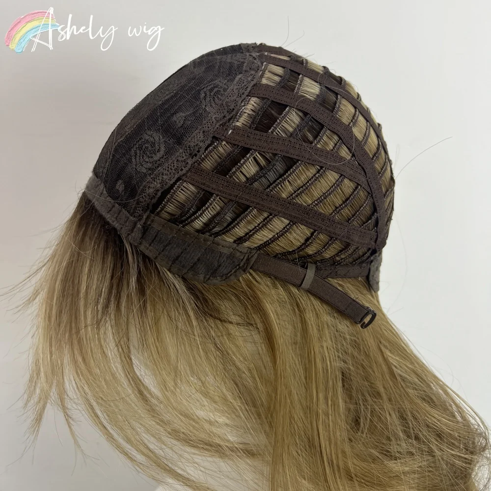 Chocolate Brown Wig with Bangs 24inch Long Wavy Hair Wigs for Women High Quality Cute Lolita Synthetic Wig for Daily Use Cosplay