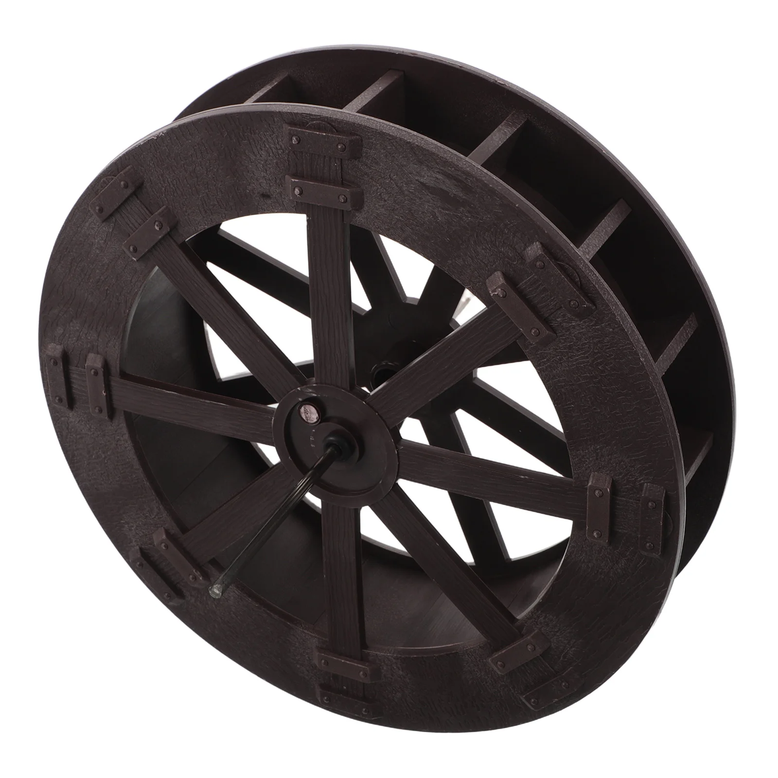 Description Picture 6 of item22cm Fountain Water Wheel DIY Wide Water Wheel Rotatable Waterwheel Sculpture Table Fountain Accessory For Fish Tank Bonsai