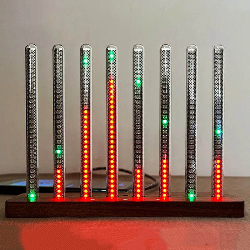 LED Glow Tube Ornament Atmosphere Light Adjustment Voice Controlled Music Desktop Decoration Room Rhythm Light Sculptures