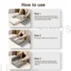Bed Sheets Set Organizers Storage Linen Fabric Closet Organizers with Window Folding Bedding Storage Box for Pillow Organizer 4